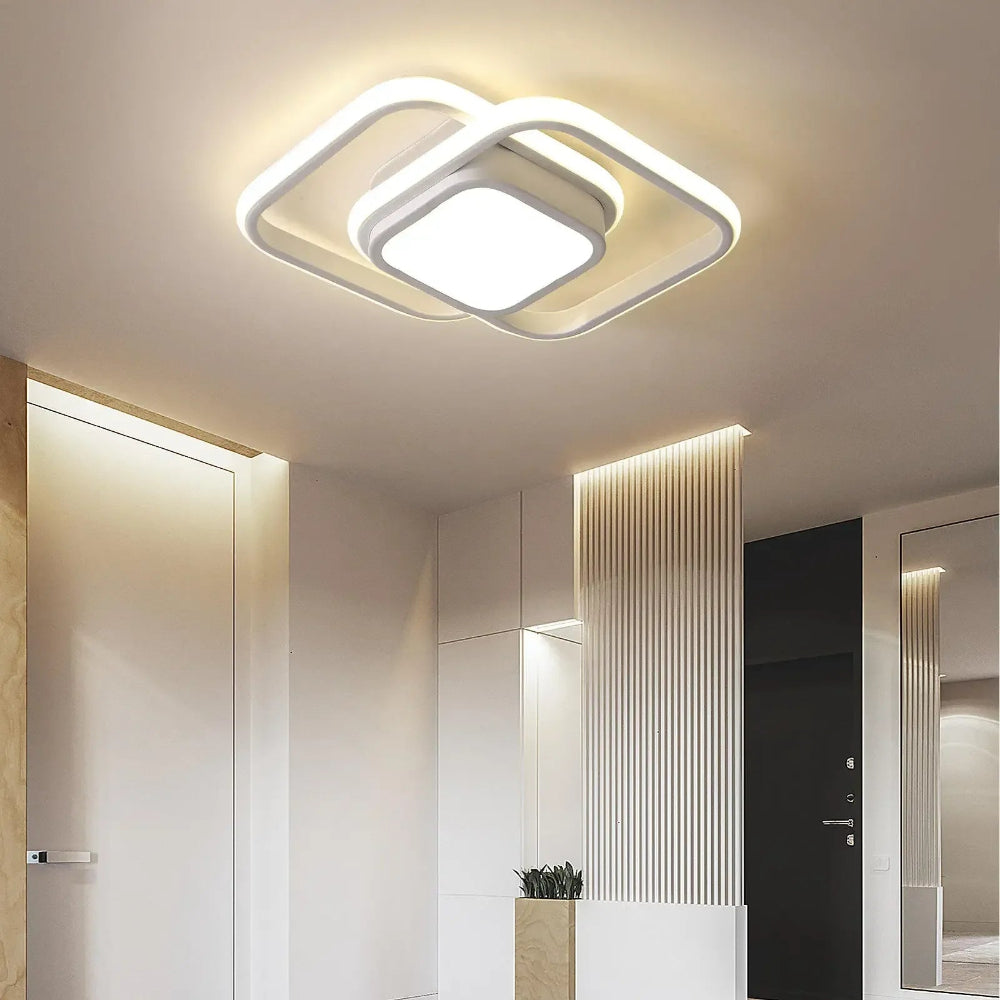 LED-taklampa för utanpåliggande montering - Design med överlappande ringar