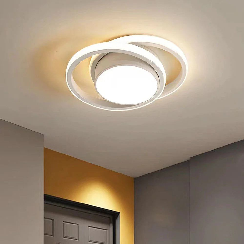 LED-taklampa för utanpåliggande montering - Design med överlappande ringar