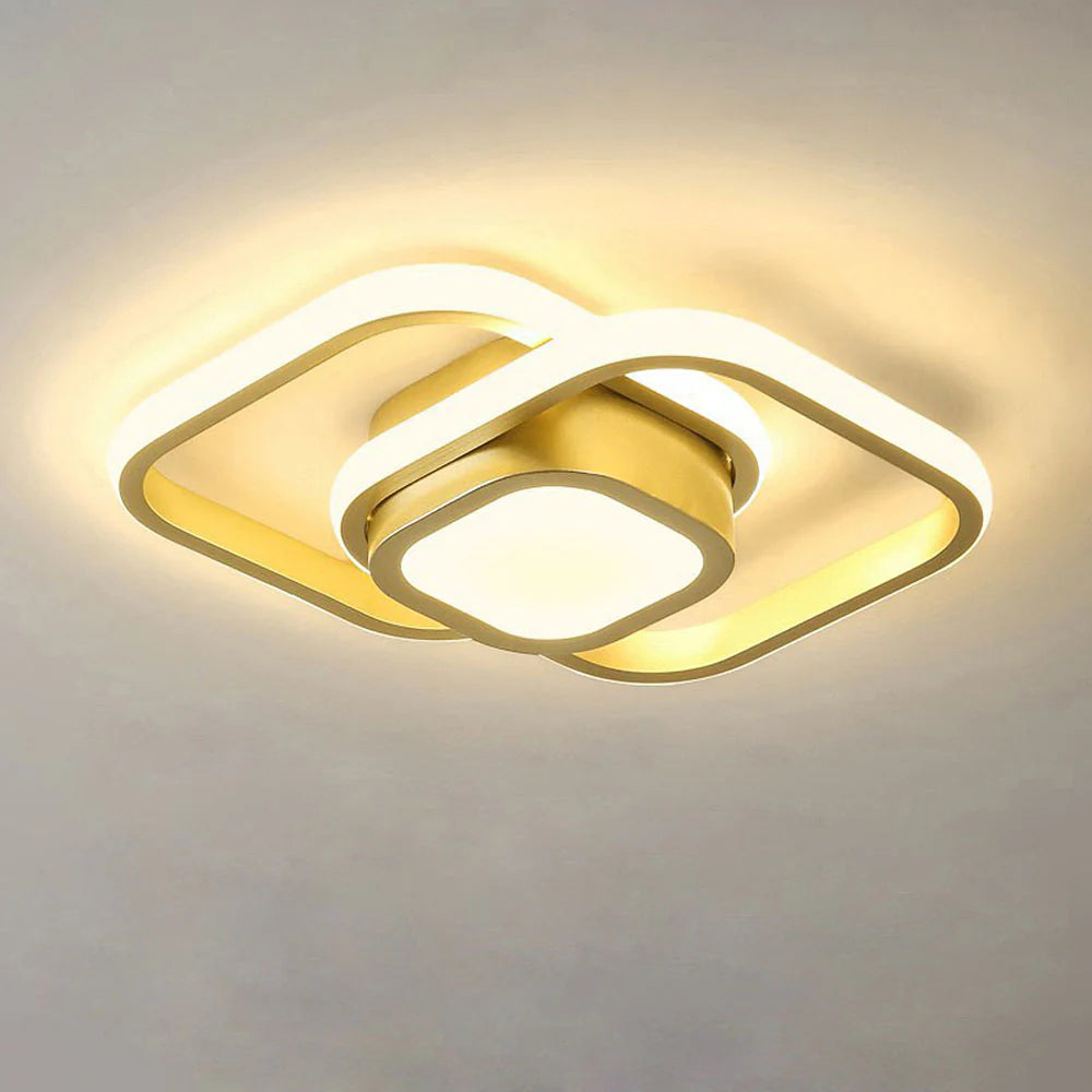 LED-taklampa för utanpåliggande montering - Design med överlappande ringar