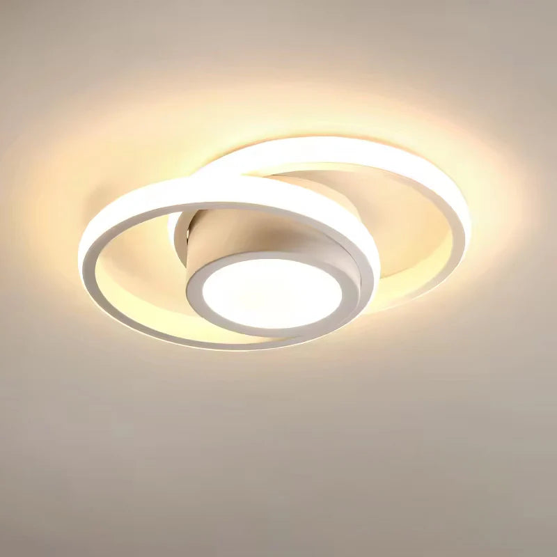LED-taklampa för utanpåliggande montering - Design med överlappande ringar