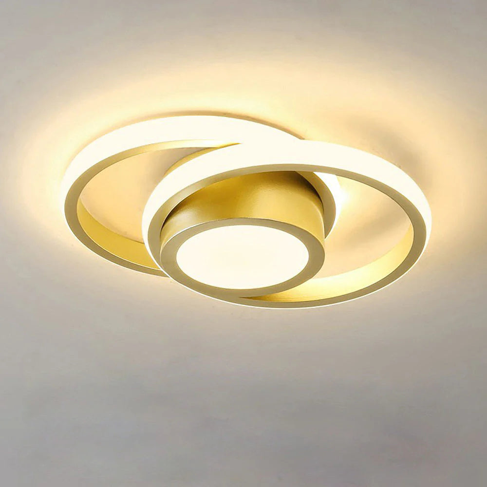 LED-taklampa för utanpåliggande montering - Design med överlappande ringar