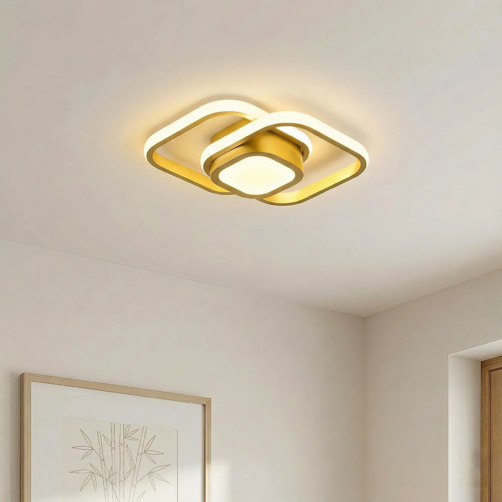 LED-taklampa för utanpåliggande montering - Design med överlappande ringar