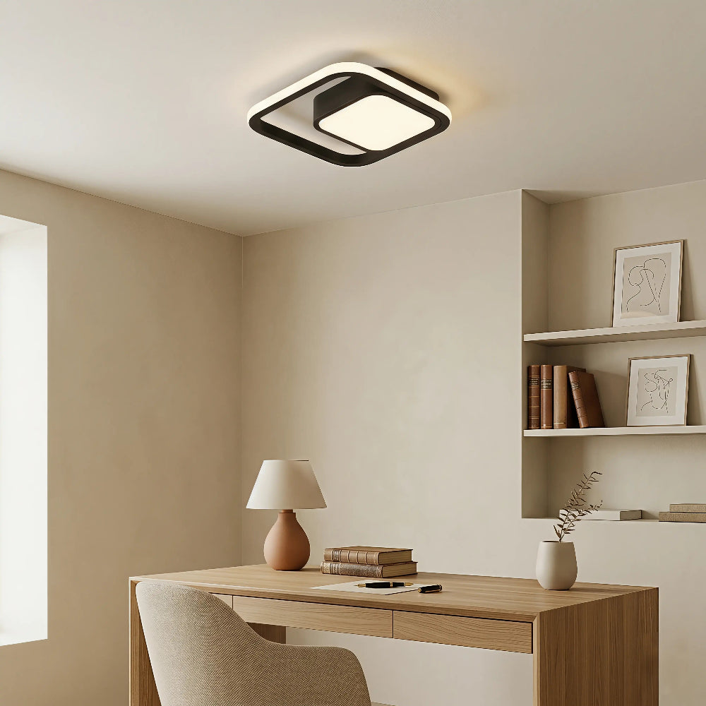 LED-taklampa för utanpåliggande montering - Design med överlappande ringar
