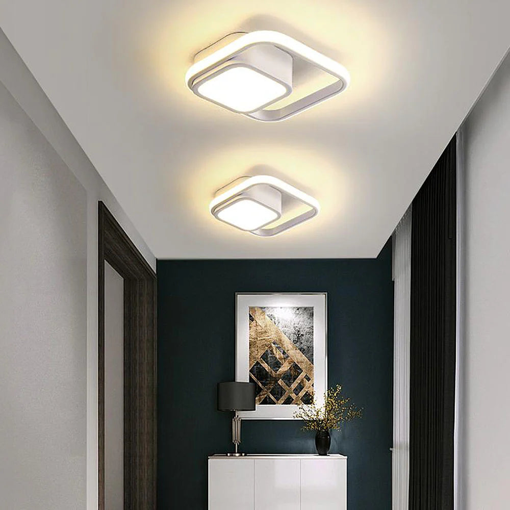 LED-taklampa för utanpåliggande montering - Design med överlappande ringar