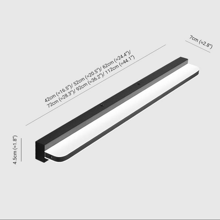 LED-vägglampa – Avlång ljuslist