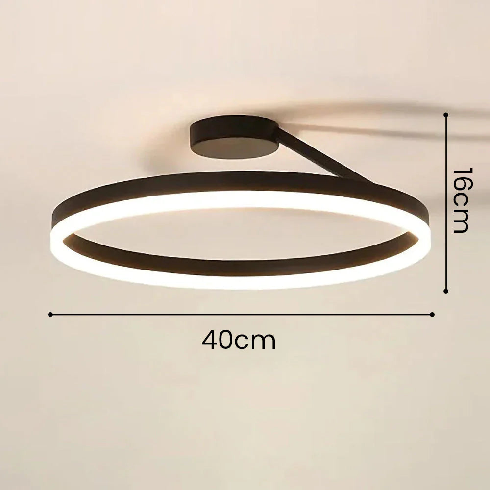 LED taklampa – Ringformad semi-plafond
