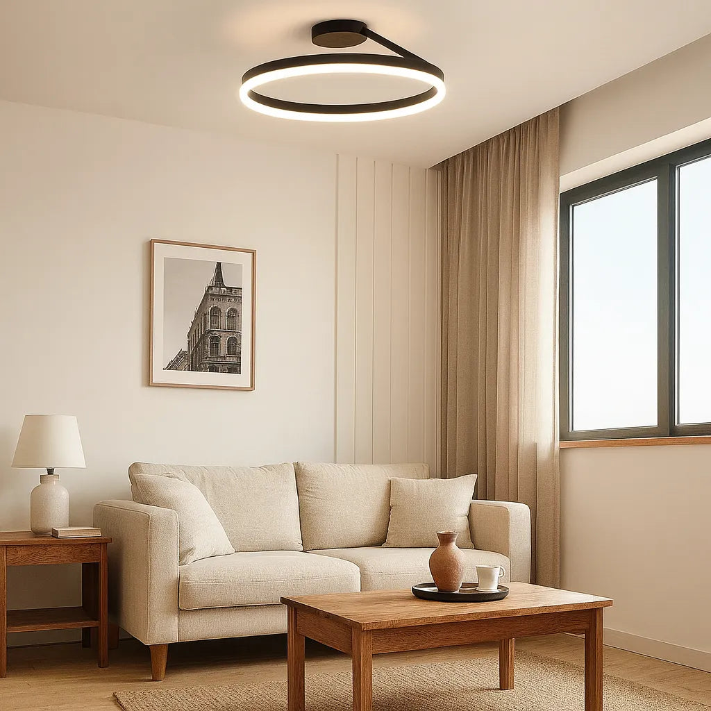 LED taklampa – Ringformad semi-plafond