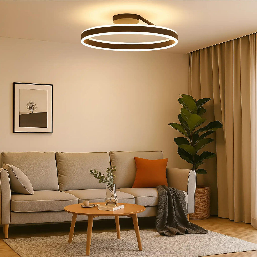 LED taklampa – Ringformad semi-plafond