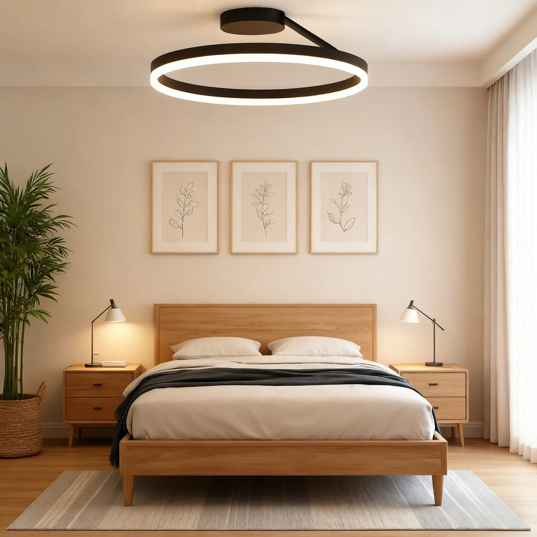 LED taklampa – Ringformad semi-plafond