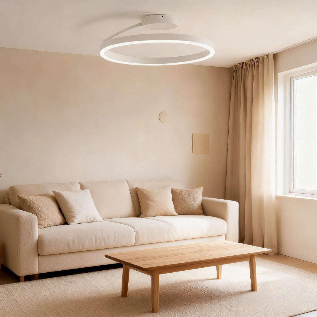 LED taklampa – Ringformad semi-plafond