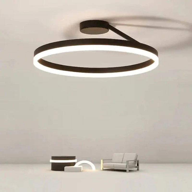 LED taklampa – Ringformad semi-plafond