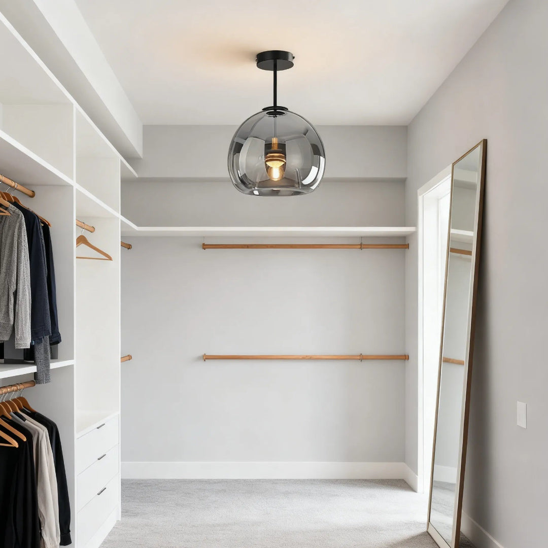 LED taklampa – Semi plafond med glaskupa