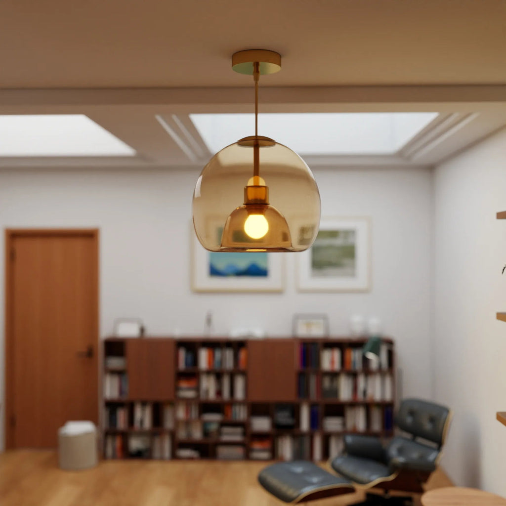 LED taklampa – Semi plafond med glaskupa