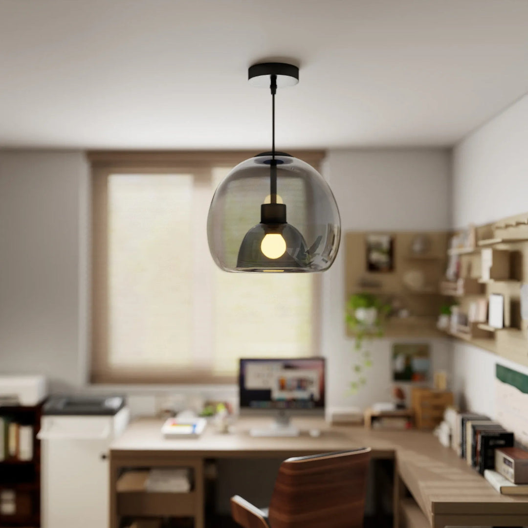 LED taklampa – Semi plafond med glaskupa
