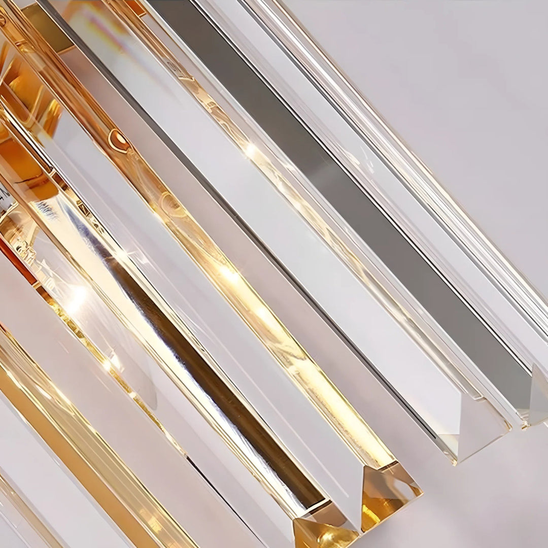 LED vägglampa – Kristalliknande prismor
