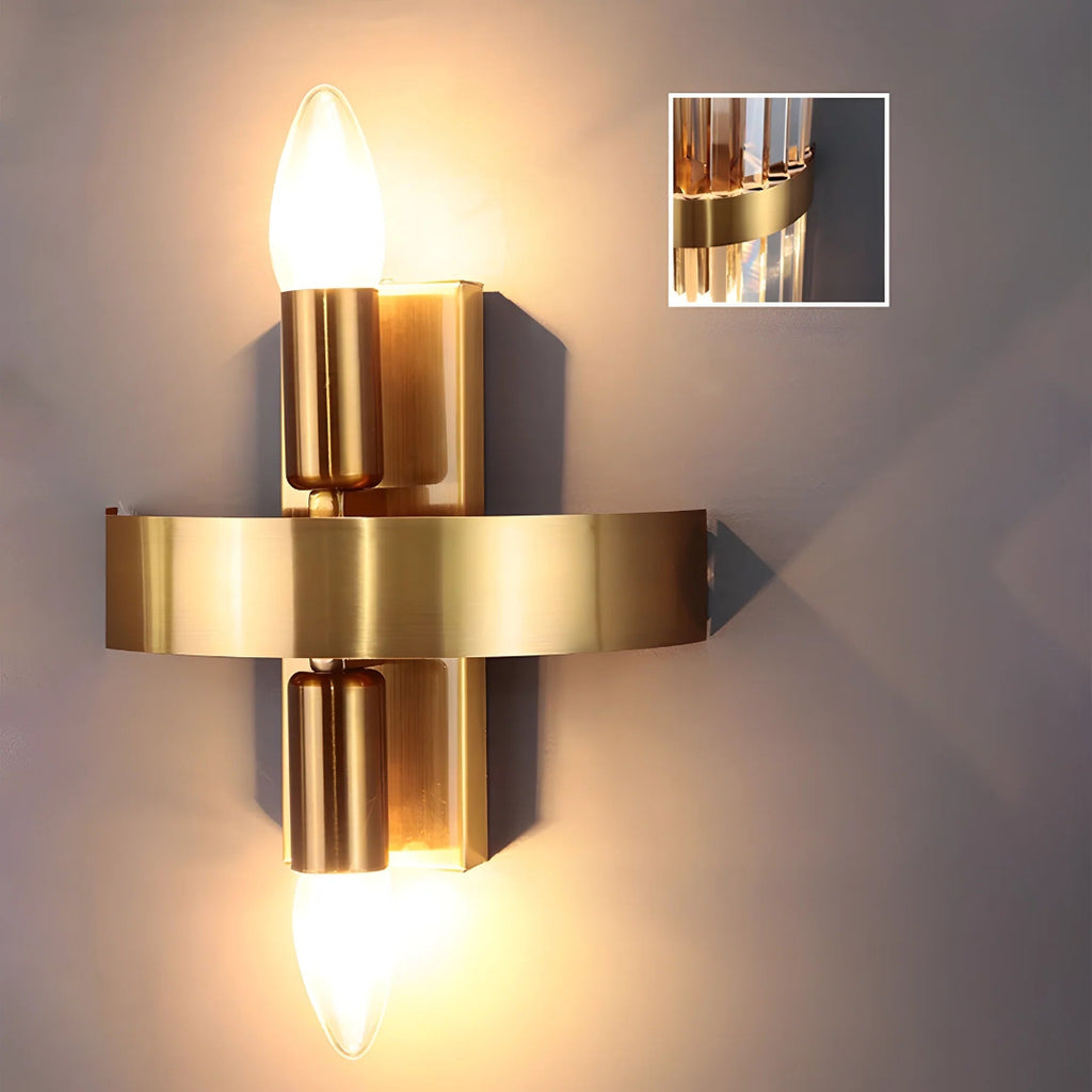 LED vägglampa – Kristalliknande prismor