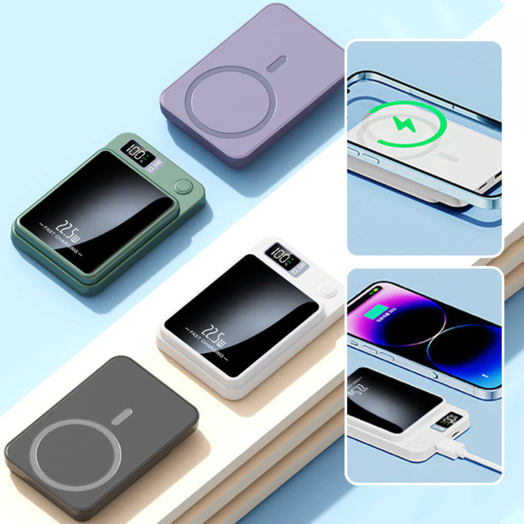 Magnetisk trådlös powerbank – Digital display