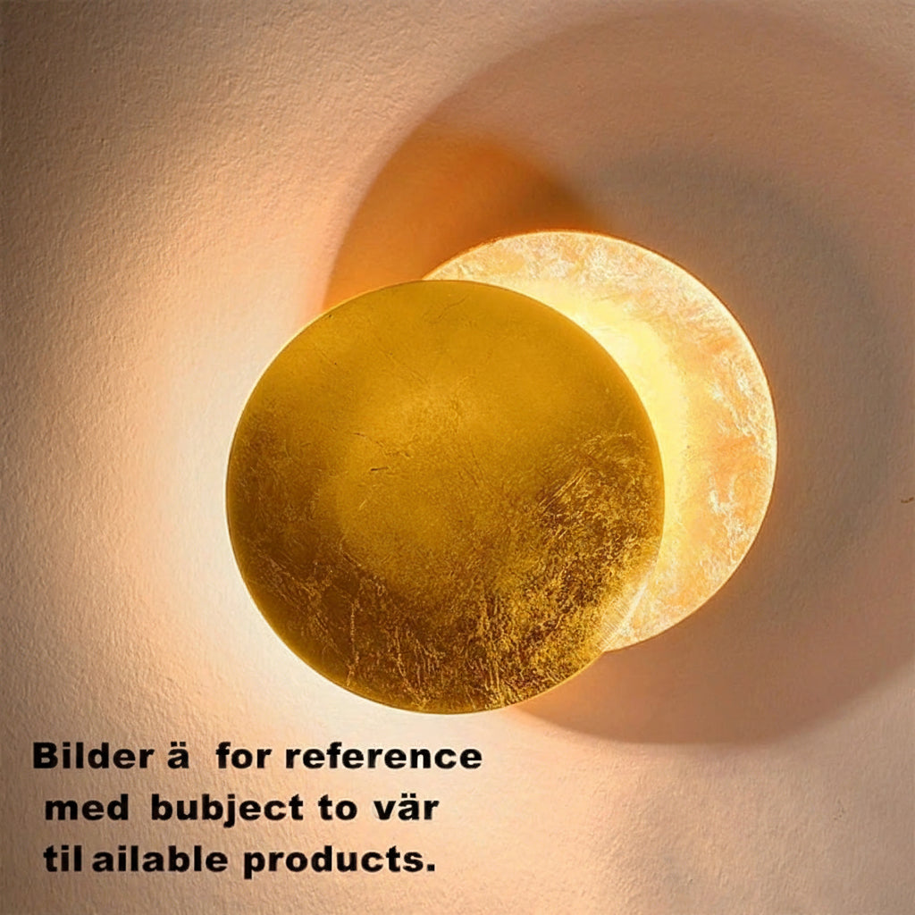 Med förmörkelsedesign - Väggarmatur med överlappande skivor
