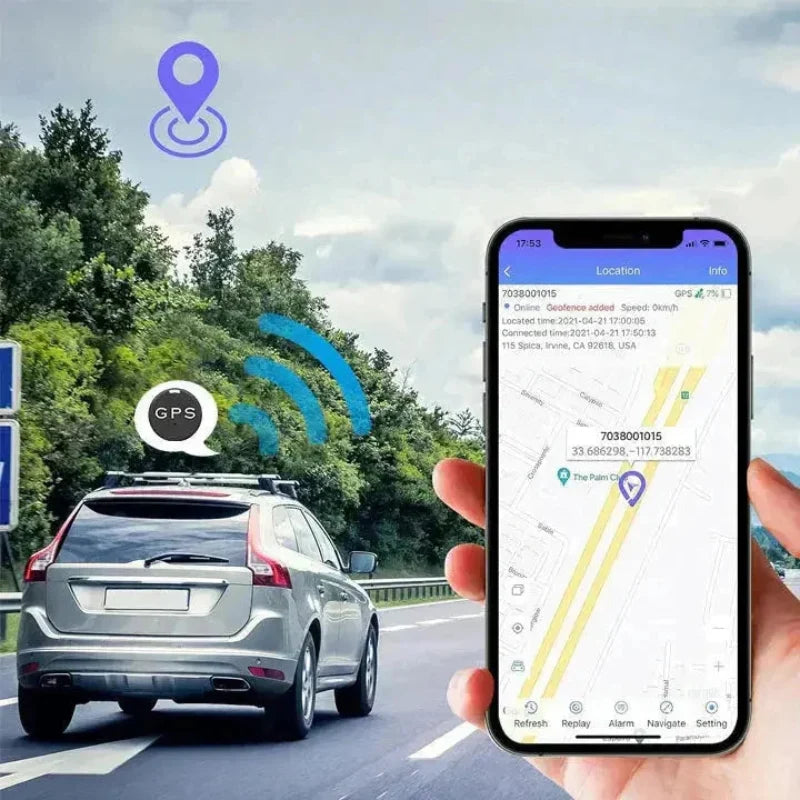 Mini GPS-spårare – Med app för nycklar, bagage, plånböcker och fordon