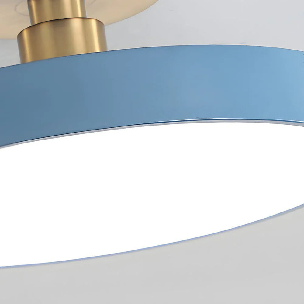 LED-taklampa för semi-infälld montering - Rund trumdesign
