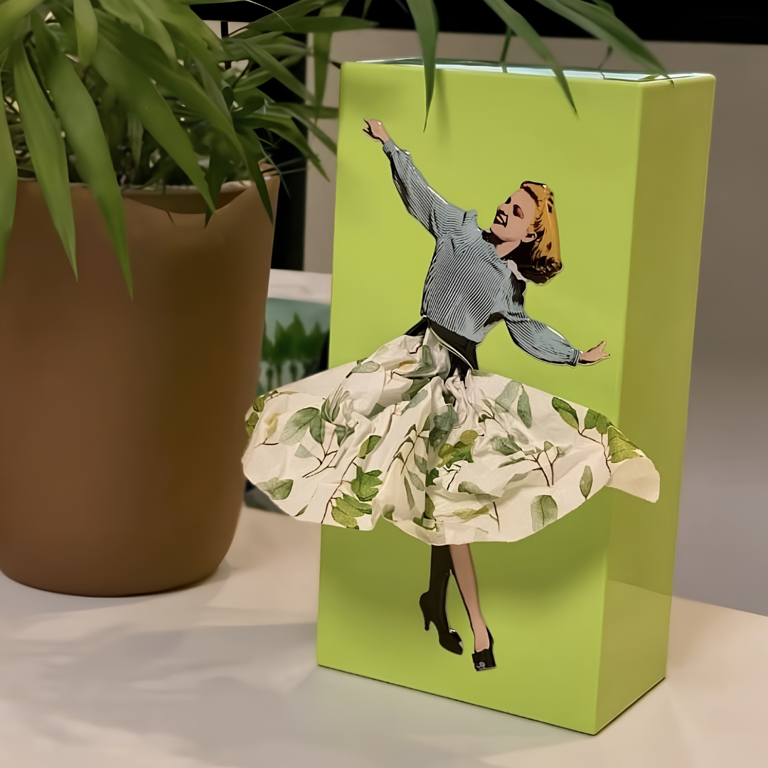 Näsduksboxöverdrag – Dansande figur