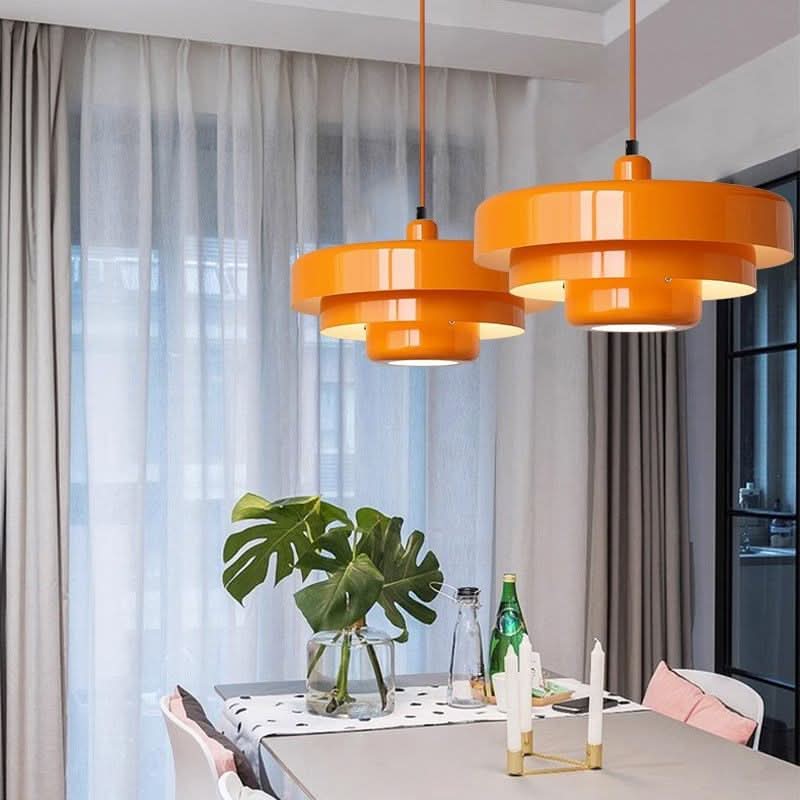 Pendellampa i etagedesign - Lagerbyggd skärm med justerbar upphängningskabel