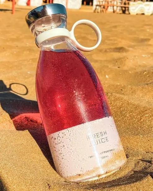 Portabel mixerflaska - USB-uppladdningsbar med bärrem