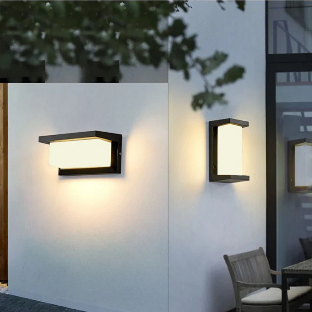 Rektangulär vägglampa – LED-utomhusbelysning