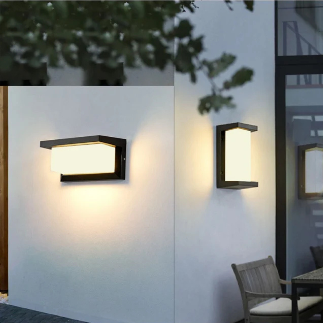 Rektangulär vägglampa – LED-utomhusbelysning