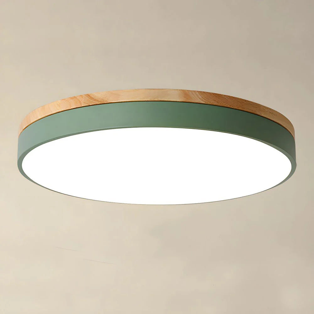 Rund LED-Plafond För Tak Med Smal Profil