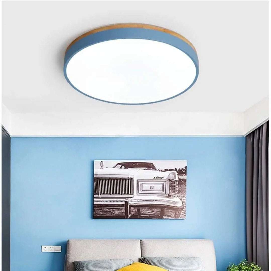 Rund LED-Plafond För Tak Med Smal Profil