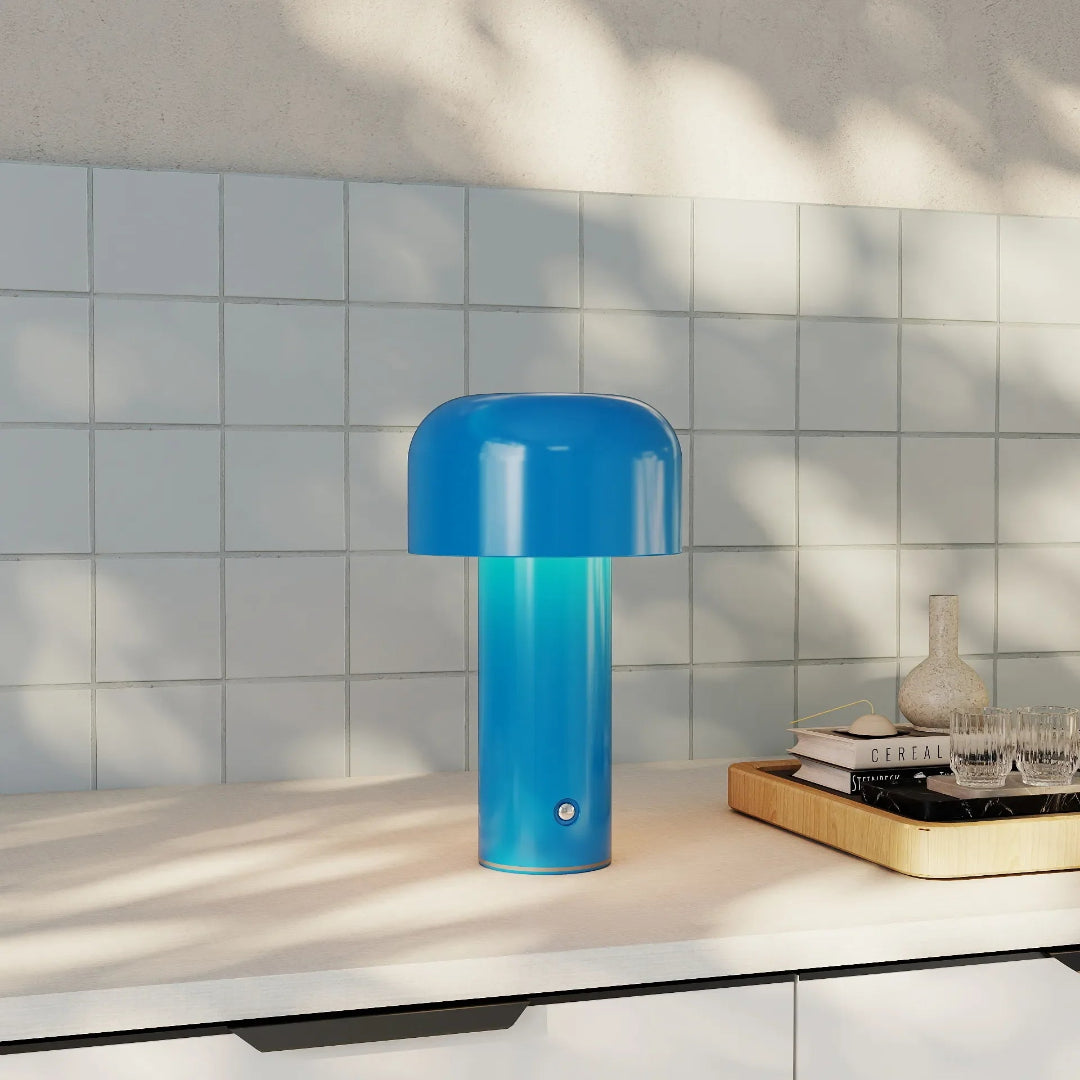 Sladdlös LED-bordslampa - Svampformad kupolskärm