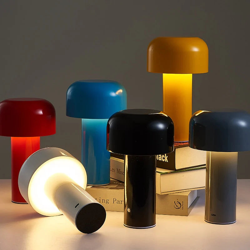 Sladdlös LED-bordslampa - Svampformad kupolskärm
