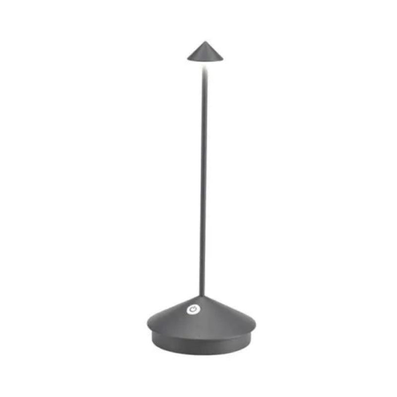 Sladdlös bordslampa – Konformad skärm med smal stam