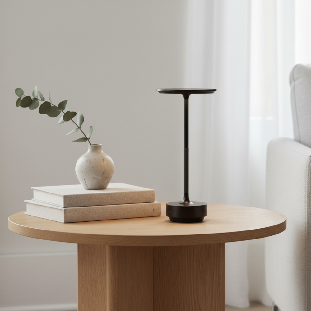 Sladdlös bordslampa – Smal profil