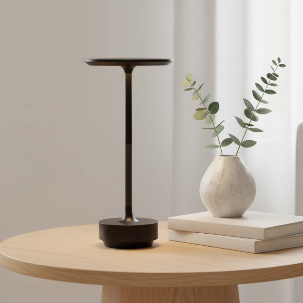 Sladdlös bordslampa – Smal profil