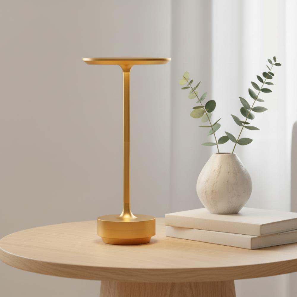 Sladdlös bordslampa – Smal profil