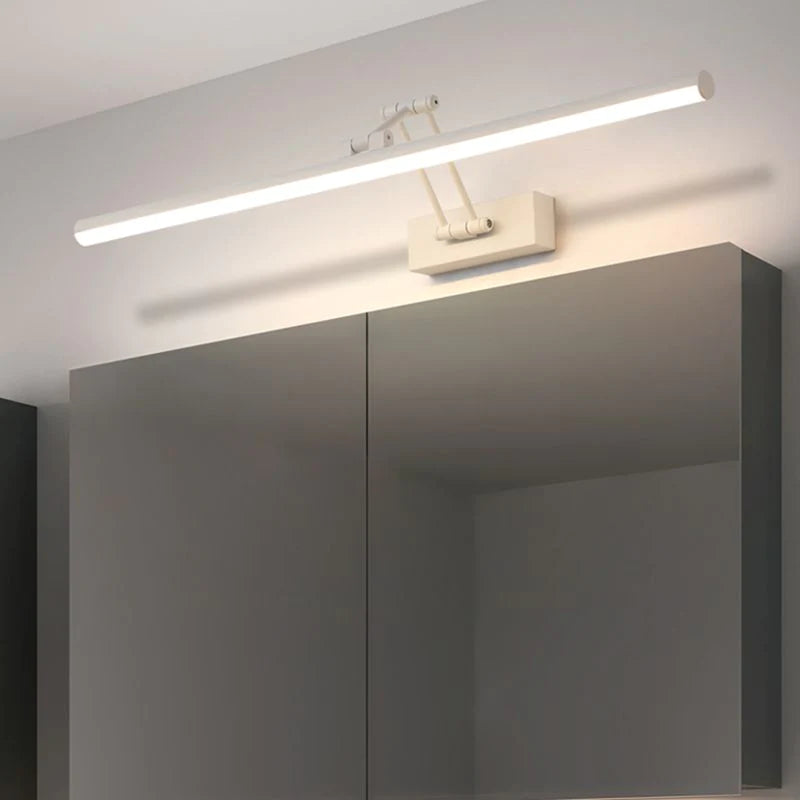 Spegellampa för väggmontering - Linjär lampa med justerbar vikarm
