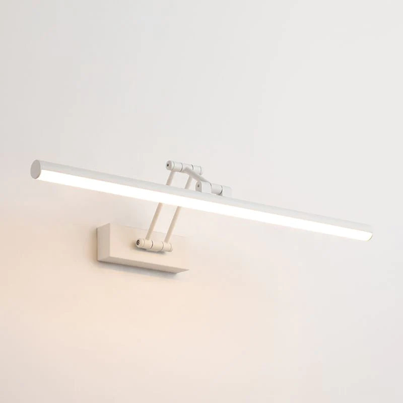 Spegellampa för väggmontering - Linjär lampa med justerbar vikarm