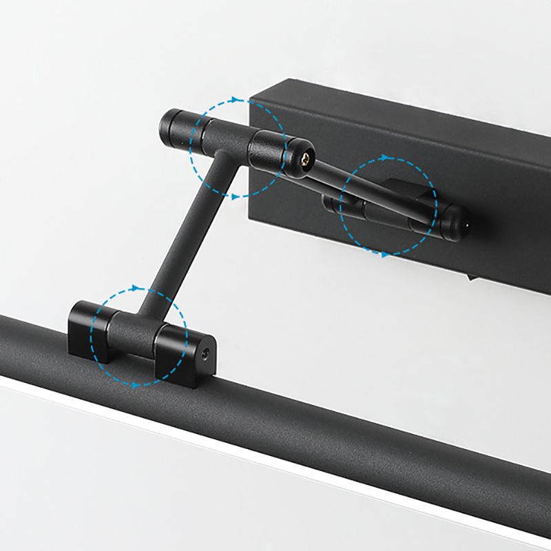 Spegellampa för väggmontering - Linjär lampa med justerbar vikarm
