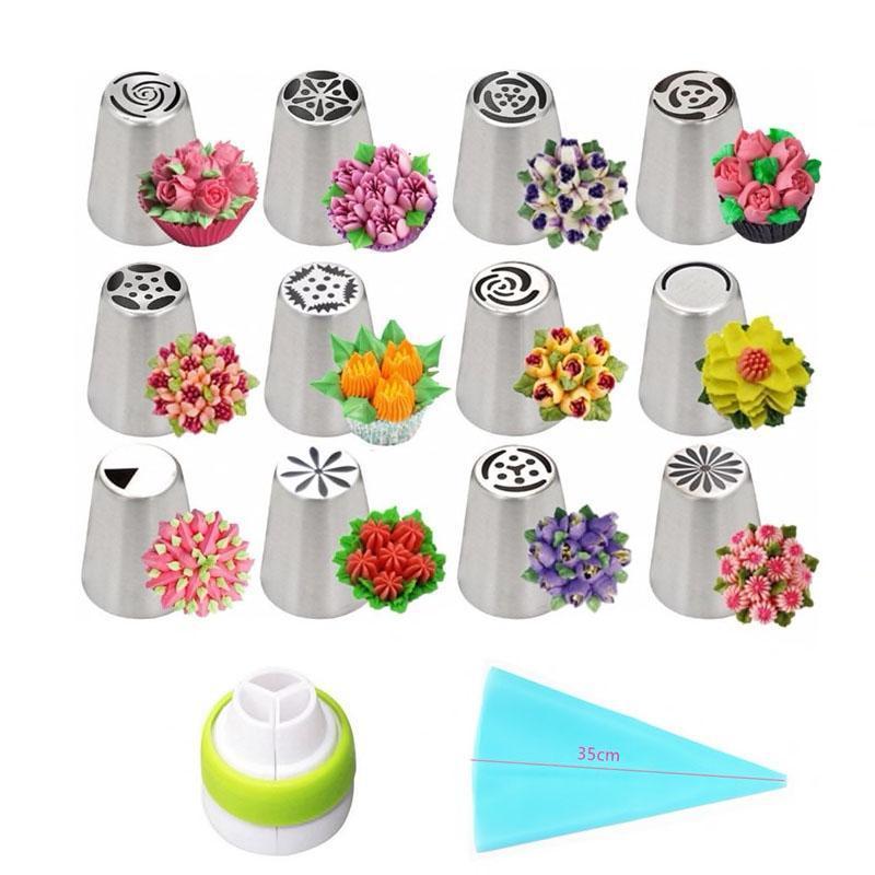 Spritsmunstycksset med blommiga munstycken