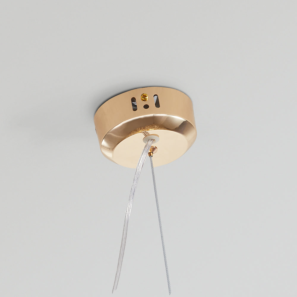 Taklampa med maskrosdesign - Infälld modell med grenar och kristallpärlor