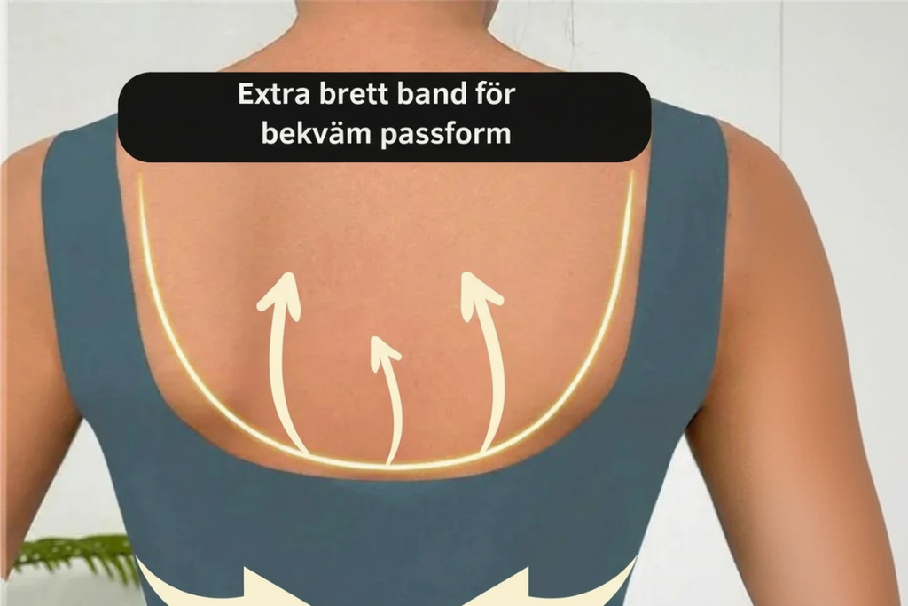 Trådlös behå för damer – sömlös med breda axelband
