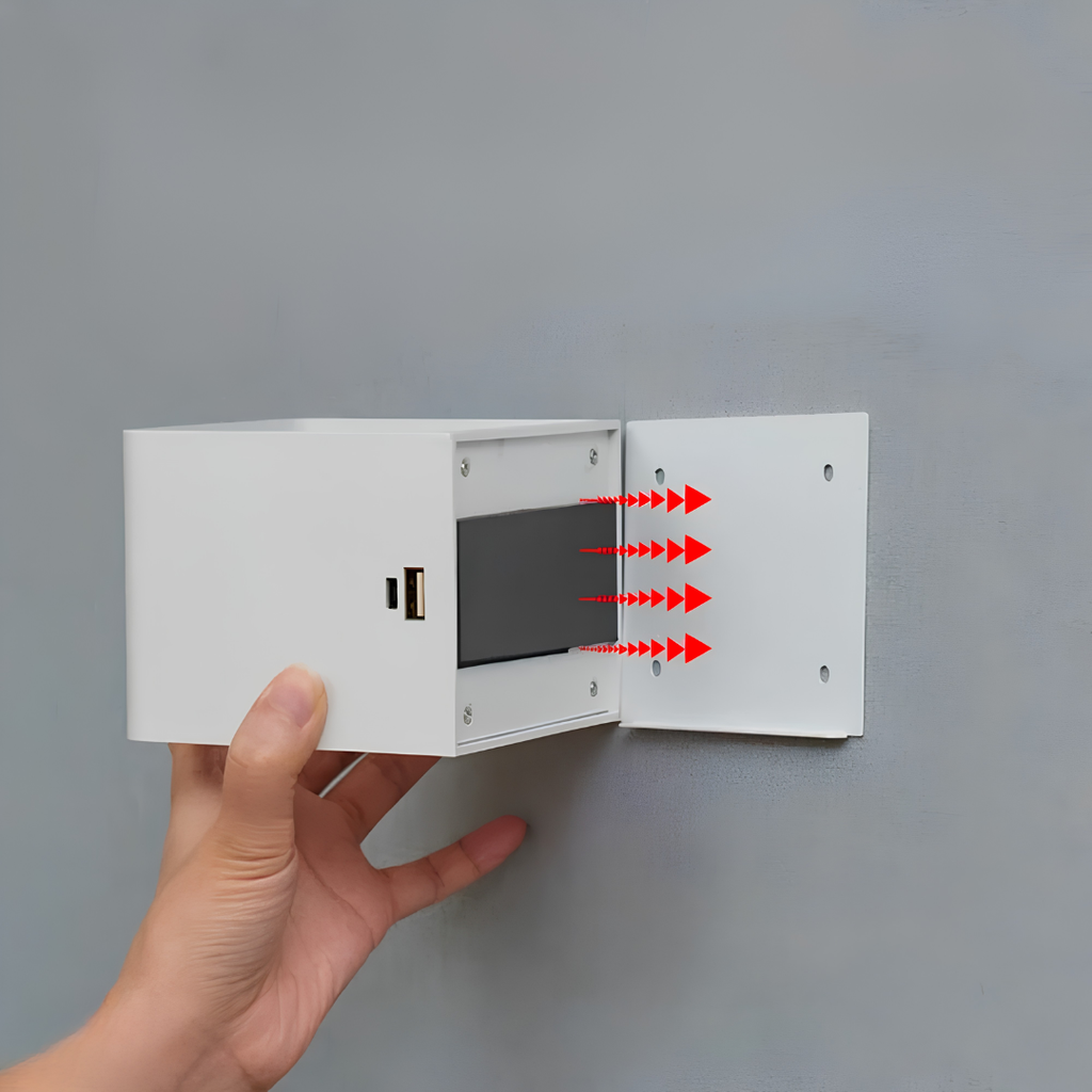 Vägglampa – Kubformad