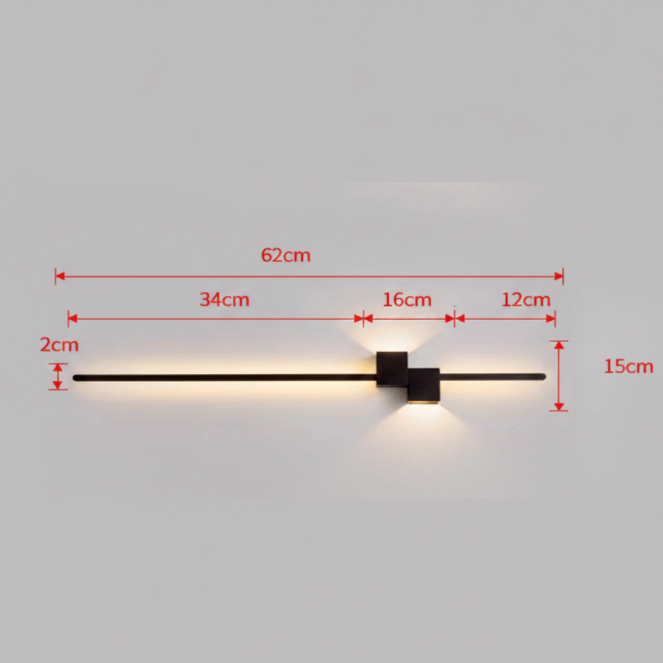 Vägglampa – Linjär LED ljusramp