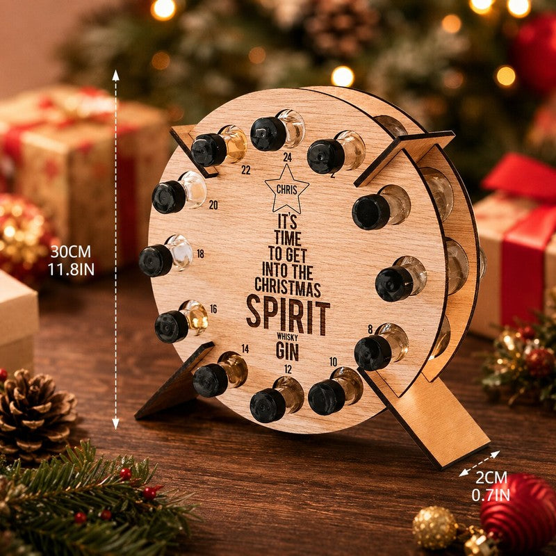 Adventskalender för miniflaskor - Trä