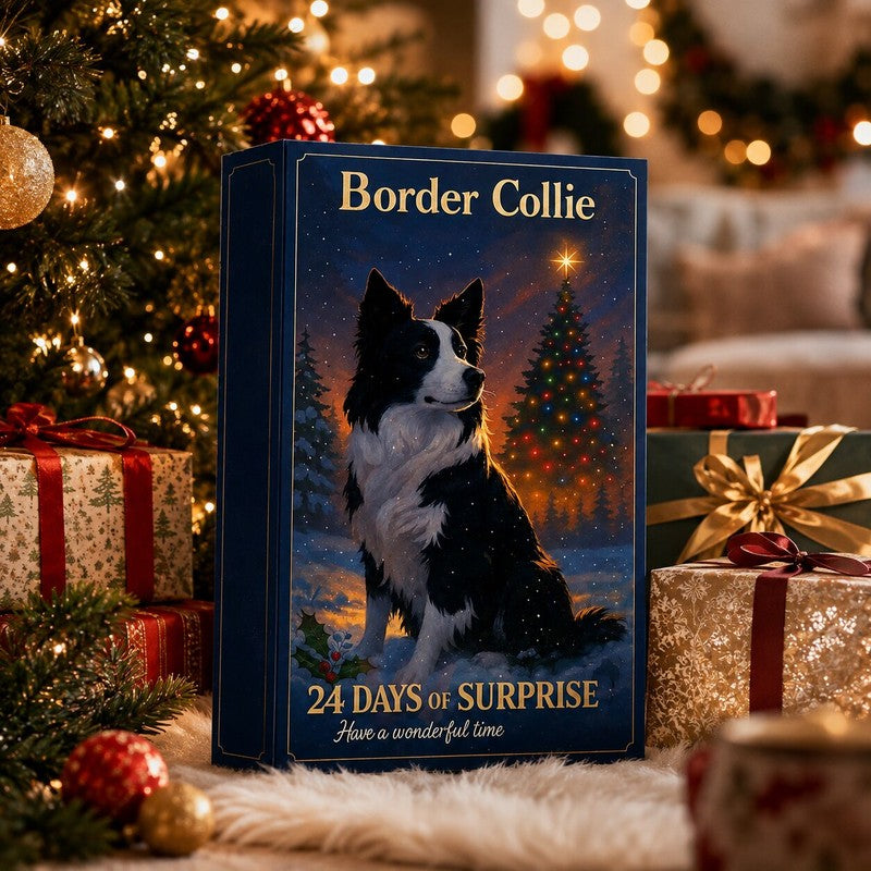 Adventskalender med Border Collie-tema - 2026