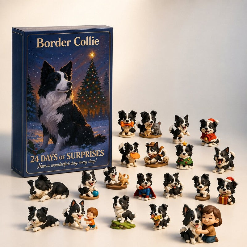 Adventskalender med Border Collie-tema - 2026