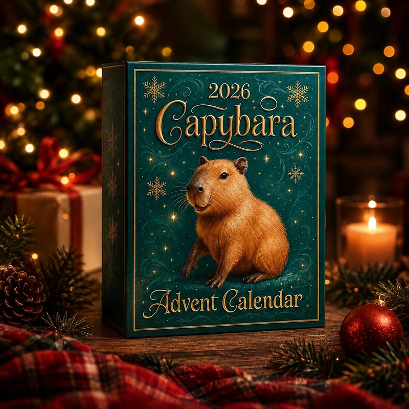 Adventskalender med Capybara-tema - 2026