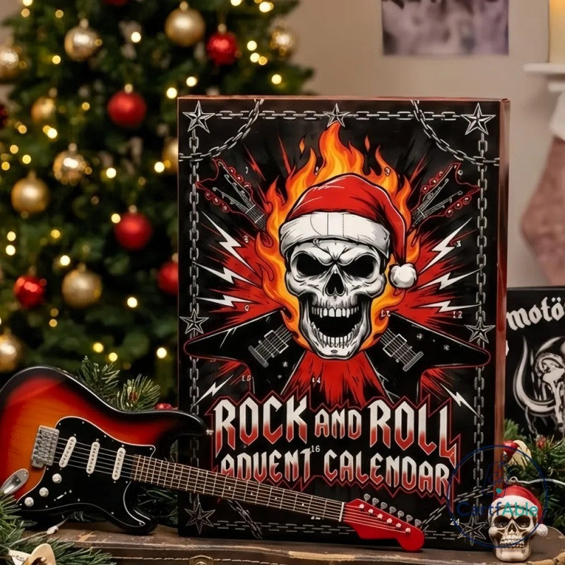 Adventskalender med rockstjärnefigurer - Musiktema